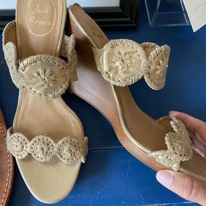 JACK ROGERS Luccia Gold Wedges